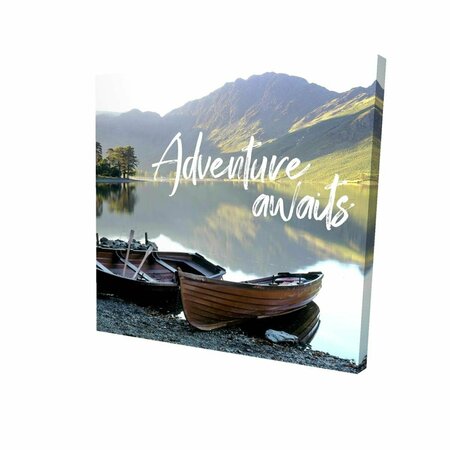 BEGIN HOME DECOR 16 x 16 in. Adventure Awaits-Print on Canvas 2080-1616-PH18